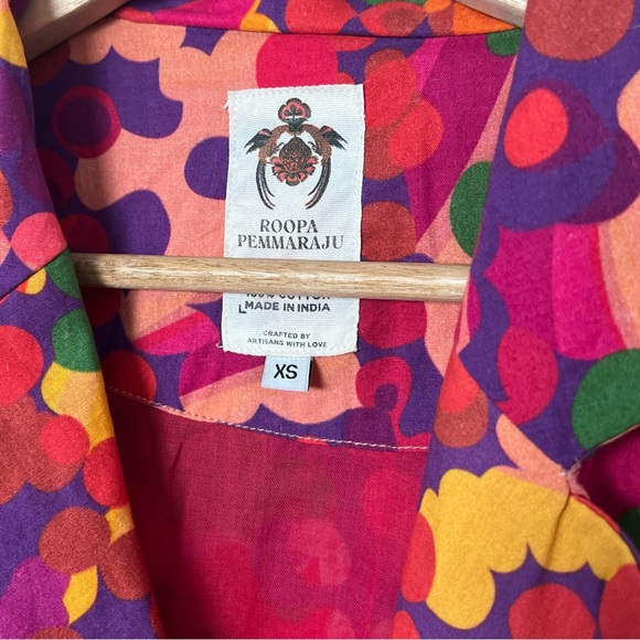 Anthropologie Roopa Pemmaraju Abstract Duster Jacket Sz. XS - Picture 6 of 6